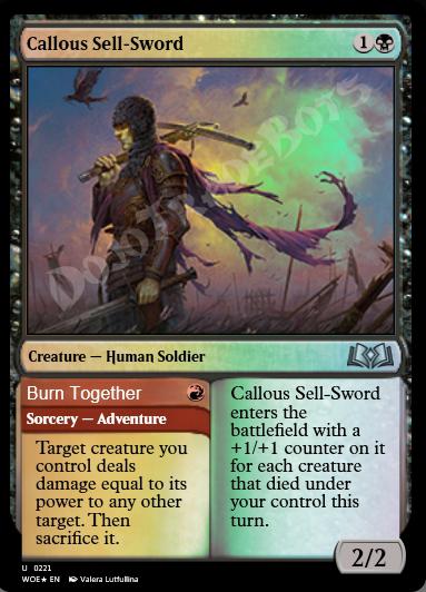 Callous Sell-Sword FOIL