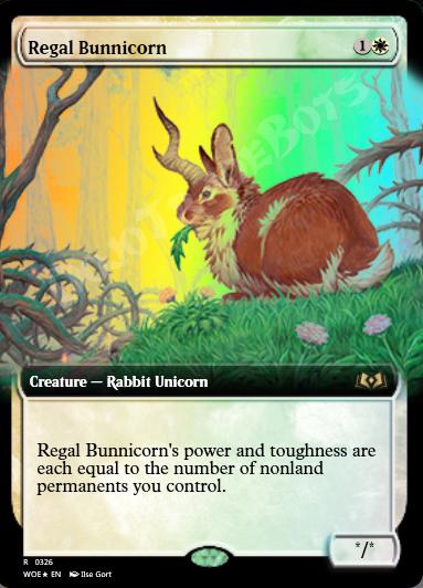 Regal Bunnicorn (Extended Art) FOIL