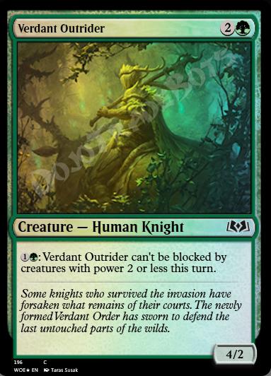 Verdant Outrider FOIL