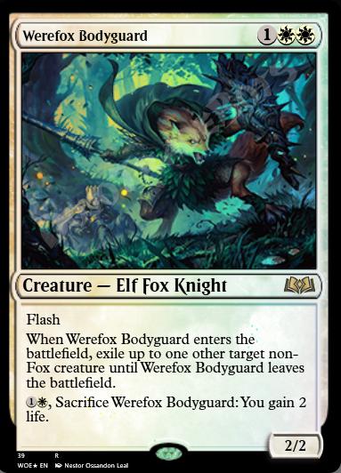 Werefox Bodyguard (Extended Art) FOIL