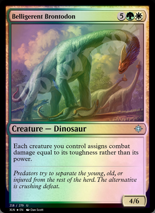 Belligerent Brontodon FOIL