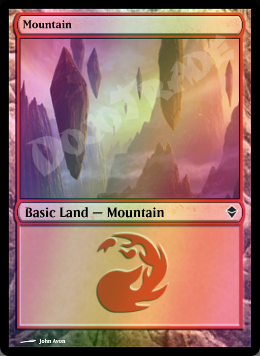 Mountain (#242 Half Art) FOIL