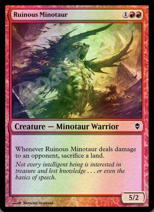 Ruinous Minotaur FOIL