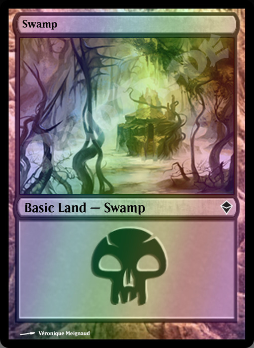 Swamp (#240 Half Art) FOIL