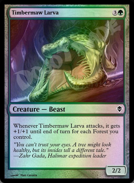 Timbermaw Larva FOIL