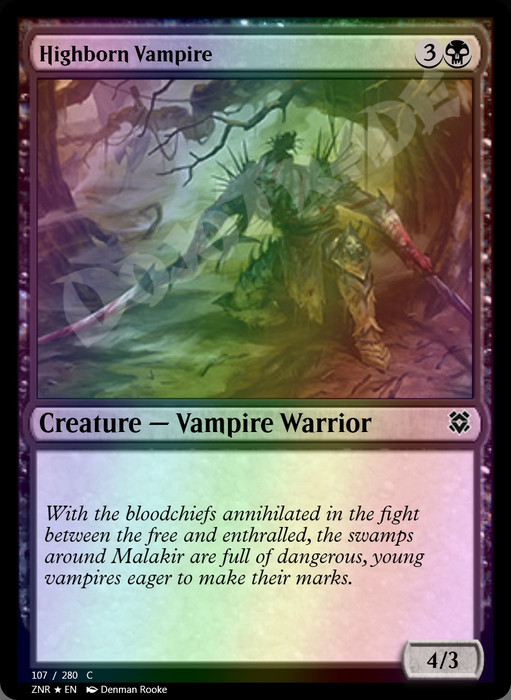 Highborn Vampire FOIL