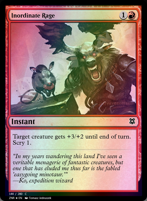 Inordinate Rage FOIL