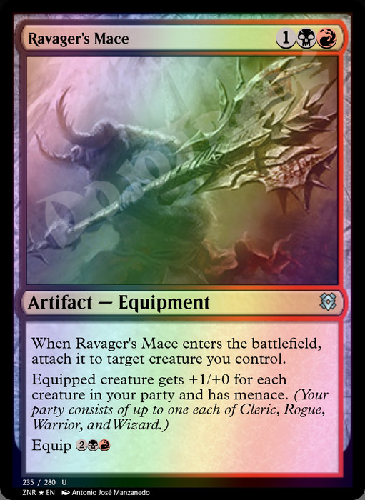 Ravager's Mace FOIL