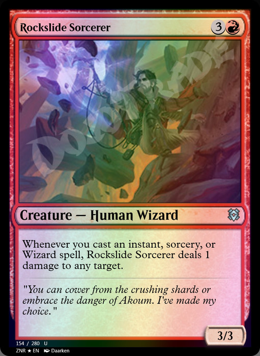 Rockslide Sorcerer FOIL