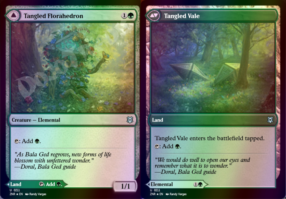 Tangled Florahedron FOIL