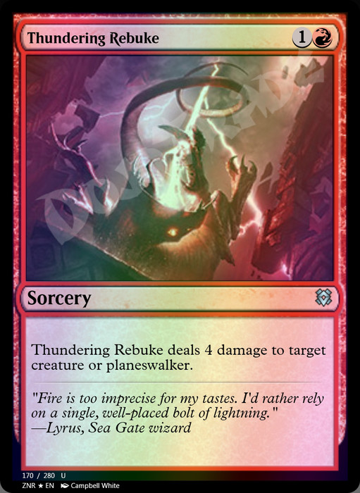 Thundering Rebuke FOIL